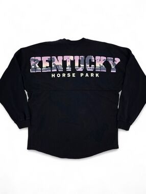 Kentucky Horse Park Spirit Jersey Crewneck Sweatshirt M Unisex Oversized Navy